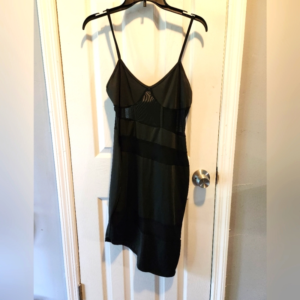 Shein black sexy dress